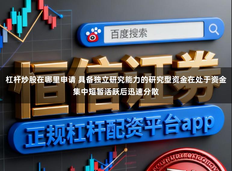 杠杆炒股在哪里申请 具备独立研究能力的研究型资金在处于资金集中短暂活跃后迅速分散