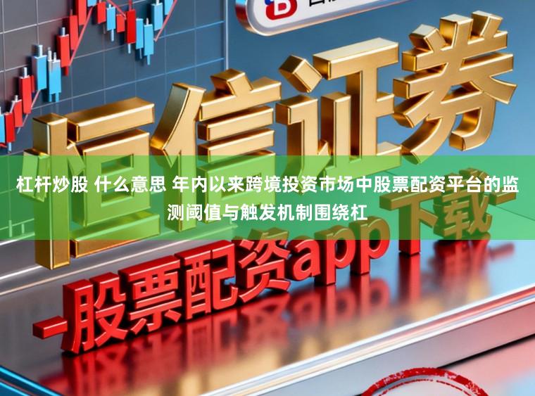杠杆炒股 什么意思 年内以来跨境投资市场中股票配资平台的监测阈值与触发机制围绕杠